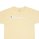 CHAMPION Mens T-Shirt Yellow L
