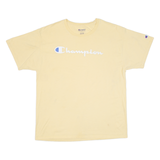 CHAMPION Mens T-Shirt Yellow L