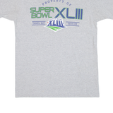 REEBOK Property Of Super Bowl Xl111 Mens T-Shirt Grey USA S