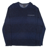 CALVIN KLEIN JEANS Mens T-Shirt Blue Long Sleeve XL
