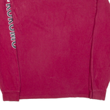 CHAMPION Indiana University Mens T-Shirt Maroon Long Sleeve USA M