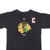 REEBOK Chicago Black Hawks Mens T-Shirt Black USA S