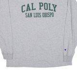 CHAMPION San Luis Obispo Mens T-Shirt Grey Long Sleeve USA XL