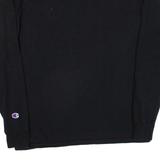 CHAMPION Womens T-Shirt Black Long Sleeve M