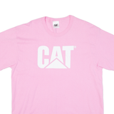 CAT Womens T-Shirt Pink XL