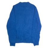 CHAPS Mens Jumper Blue Crew Neck Chunky Knit M