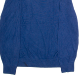 NAUTICA Mens Jumper Blue V-Neck Tight Knit M