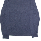 CALVIN KLEIN JEANS Mens Jumper Blue 1/4 Zip Tight Knit XL