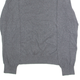 TOMMY HILFIGER Mens Jumper Grey Crew Neck Tight Knit S