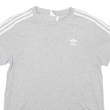 ADIDAS Womens T-Shirt Grey UK 12