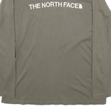 THE NORTH FACE Womens T-Shirt Green Long Sleeve S