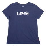 LEVI'S Womens T-Shirt Blue S