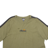 ELLESSE Cropped Womens T-Shirt Green UK 18