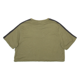 ELLESSE Cropped Womens T-Shirt Green UK 18