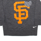 NIKE Womens T-Shirt Grey 3/4 Sleeve M