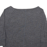 NIKE Womens T-Shirt Grey 3/4 Sleeve M