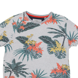 TED BAKER Floral Womens T-Shirt Grey S