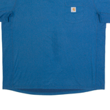 CARHARTT Relaxed Fit Mens T-Shirt Blue 2XL