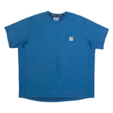 CARHARTT Relaxed Fit Mens T-Shirt Blue 2XL