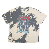 KISS Tie-Dye Womens Band T-Shirt Beige XL