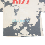 KISS Tie-Dye Womens Band T-Shirt Beige XL
