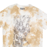 KISS Tie-Dye Mens Band T-Shirt Brown M