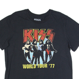 KISS World Tour Womens Band T-Shirt Black 3XL