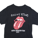 THE ROLLING STONES North America Tour Mens Band T-Shirt Black M