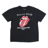 THE ROLLING STONES North America Tour Womens Band T-Shirt Black L