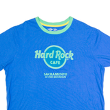 HARD ROCK CAFE Sacramento Mens T-Shirt Blue USA XL
