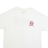 HANES Mighty Mule Mens T-Shirt White USA L