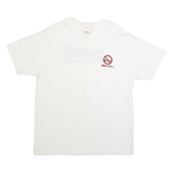 HANES Mighty Mule Mens T-Shirt White USA L