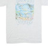 LITTLE BROWNIE Incredible Voyage Ocean Mens T-Shirt Grey 90s M