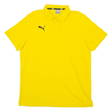 PUMA Mens Polo Shirt Yellow XL