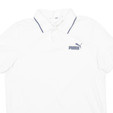 PUMA Mens Polo Shirt White M
