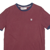 FILA Mens T-Shirt Maroon S