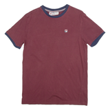 FILA Mens T-Shirt Maroon S