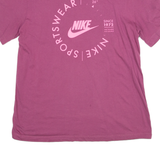 NIKE Womens T-Shirt Pink XS