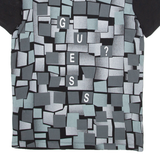 GUESS Womens T-Shirt Grey V-Neck S