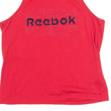 REEBOK Womens Vest Pink Crew Neck UK 16