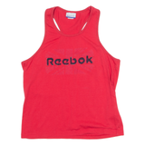 REEBOK Womens Vest Pink Crew Neck UK 16