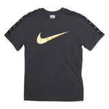 NIKE Mens T-Shirt Grey Crew Neck S
