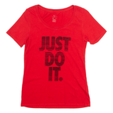 NIKE Just Do It. Womens T-Shirt Red S