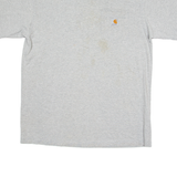 CARHARTT Tall Mens T-Shirt Grey Crew Neck L