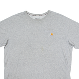 CARHARTT Mens T-Shirt Grey Crew Neck XL