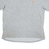 CARHARTT Mens T-Shirt Grey Crew Neck XL