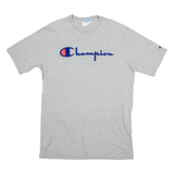 CHAMPION Mens T-Shirt Grey Crew Neck L