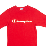 CHAMPION Mens T-Shirt Red Crew Neck XS
