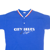 EMPIRE SPORTING GOODS City Blues Cafe Mens T-Shirt Blue Button Neck 2XL