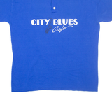 EMPIRE SPORTING GOODS City Blues Cafe Mens T-Shirt Blue Button Neck 2XL